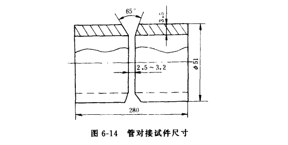 管对接试件尺寸