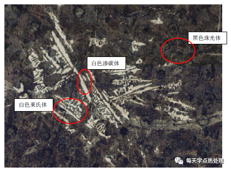 42Cr 回火索氏体和铁素体(锻打时方向形成）(纵向) 100×